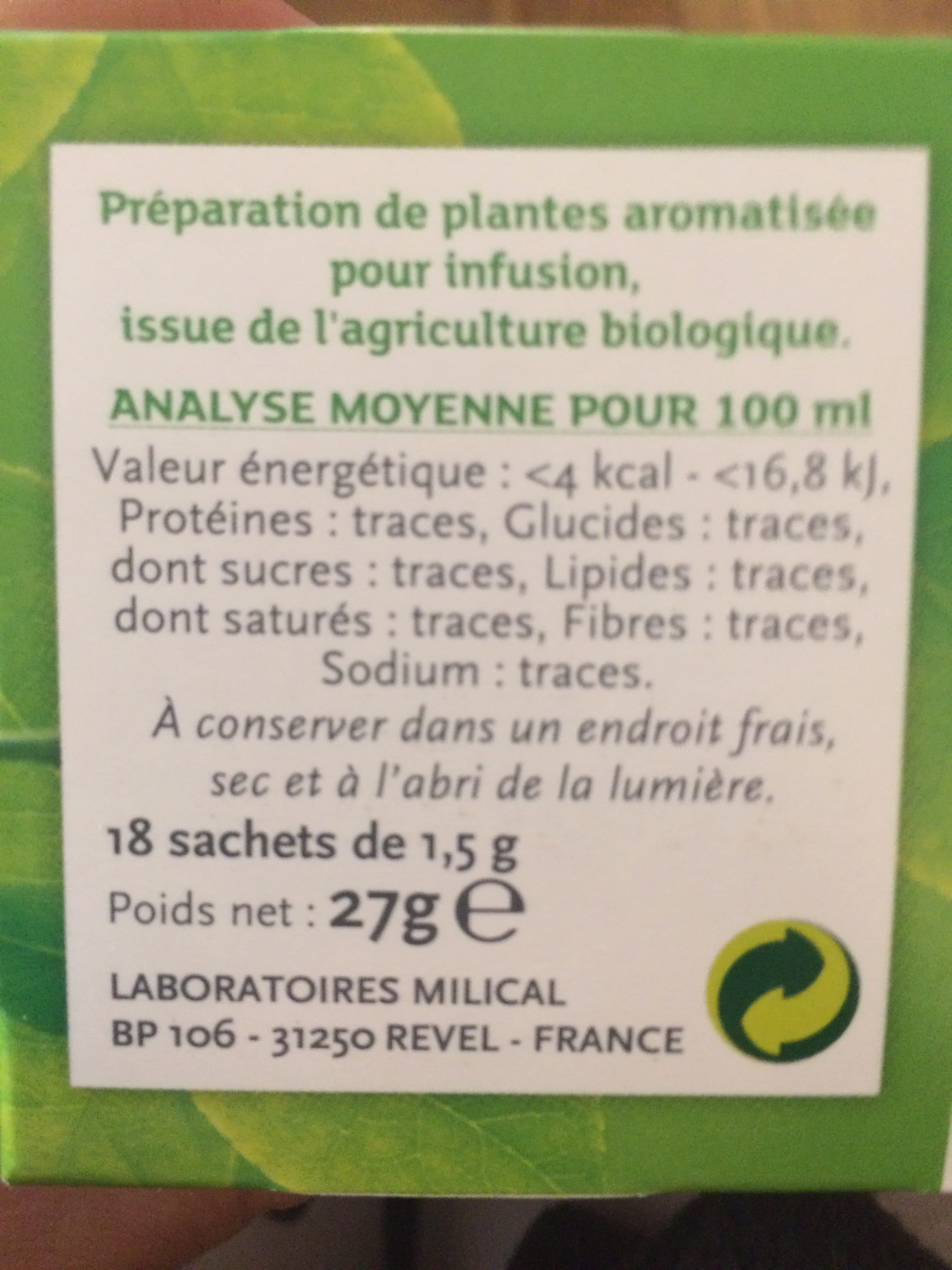 Vitaflor Vitaflor Thé Elimination,18 Sachets De packshot