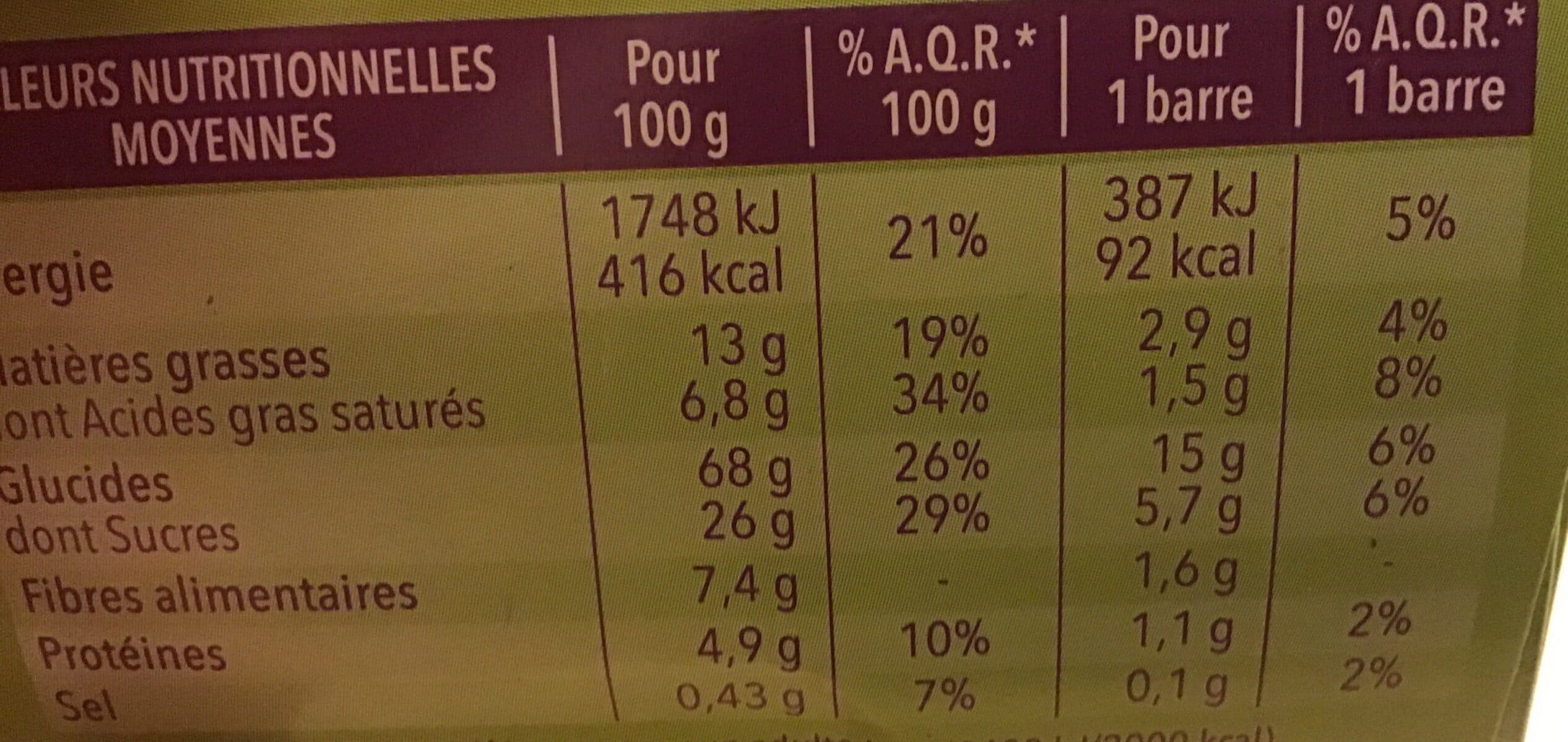 Gerblé Barres céréalières saveur CHOCOLAT packshot