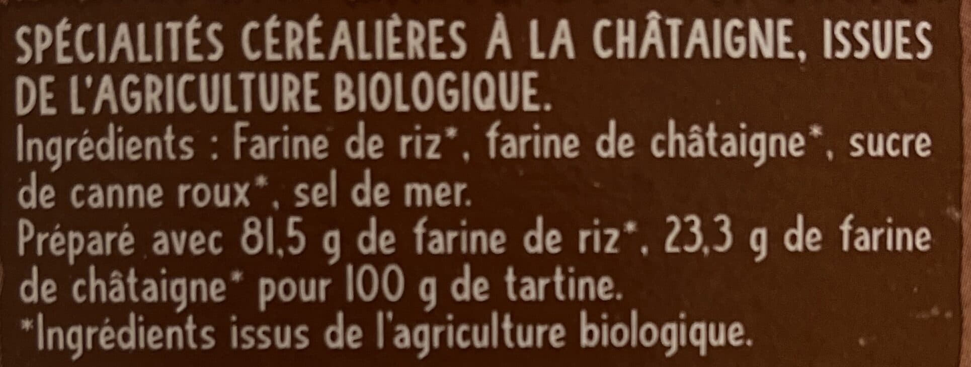 Céréal Bio tartines craquantes riz châtaigne packshot