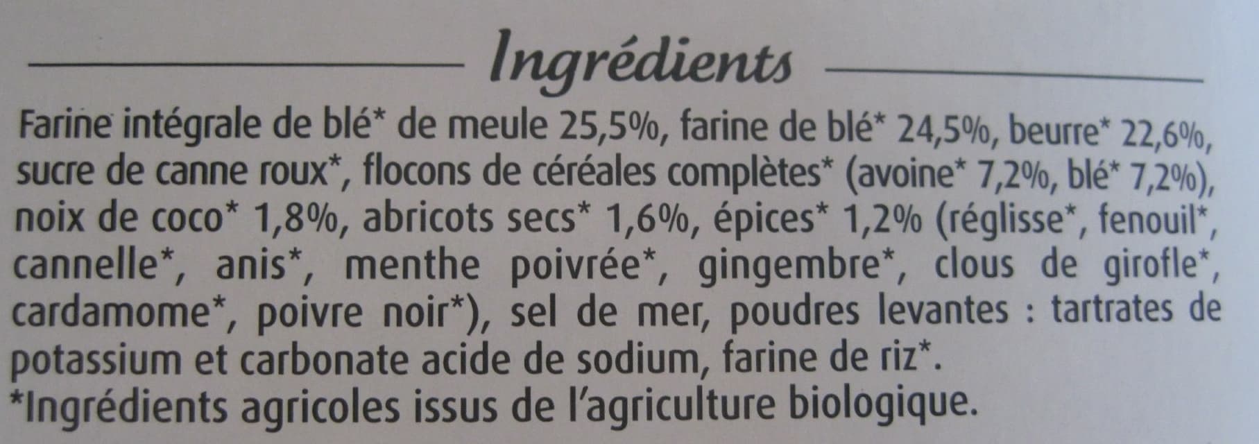 Céréal Bio Sablés bio au beurre - Muesli & Épices packshot