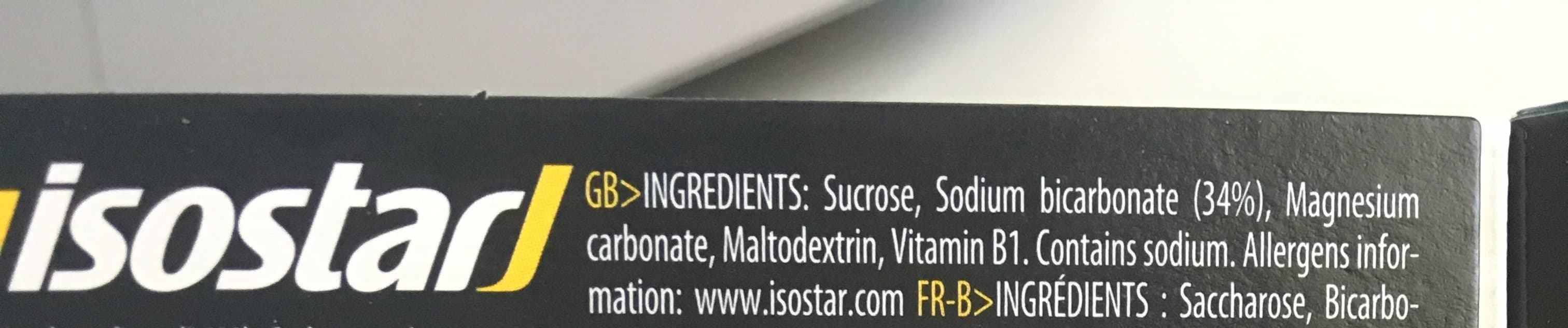 Isostar Bicarbonates sport additive packshot