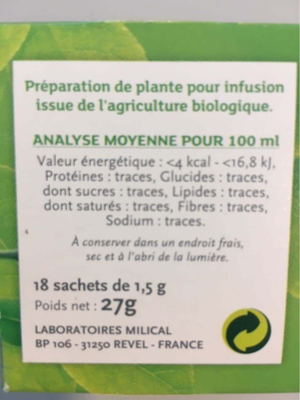 Vitaflor Vitaflor Infusion Tisane Thym,18 Sachets De 1 packshot