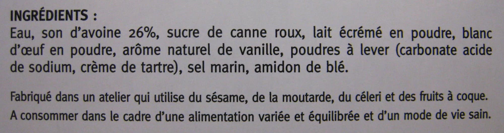 Gerblé Galettes Son d'avoine vanillées packshot