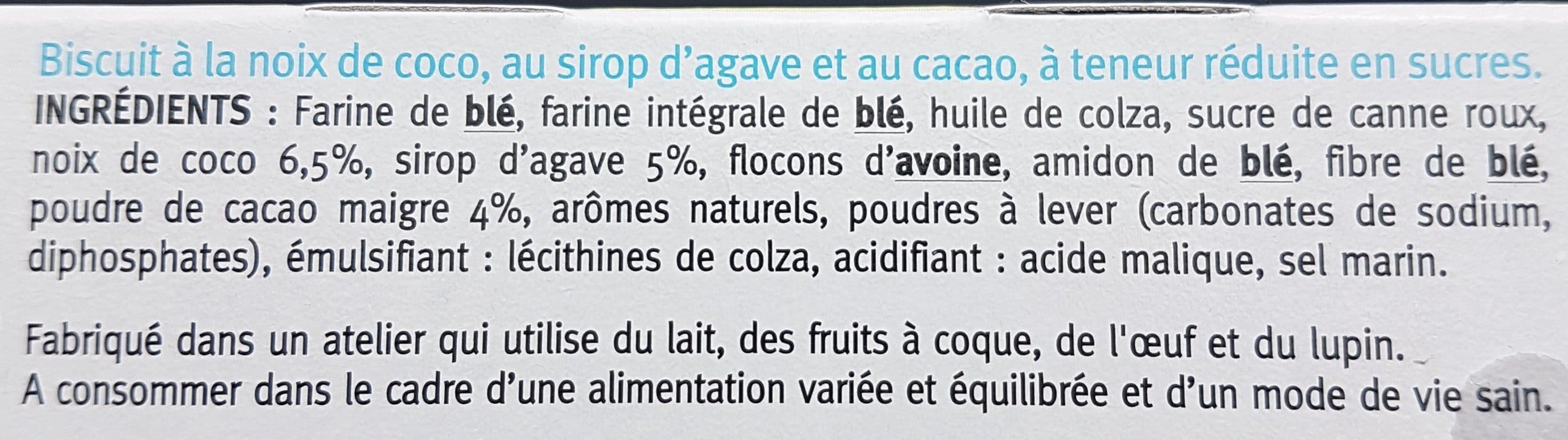 Gerblé Sablé coco cacao au sirop d'agave packshot