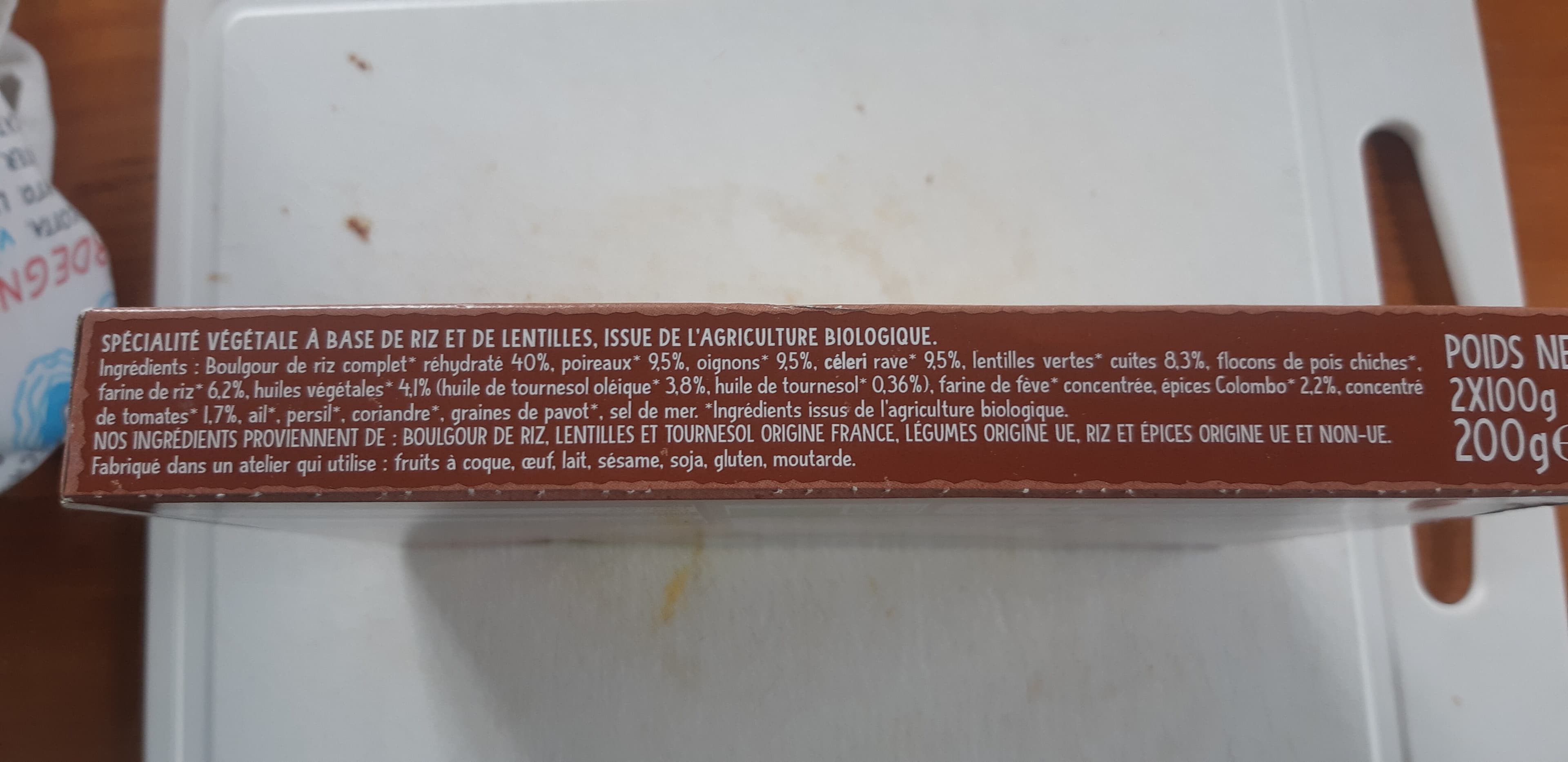 Céréal Bio Les galettes BOULGOUR DE RIZ &LENTILLES LEGUMES & COLOMBO packshot