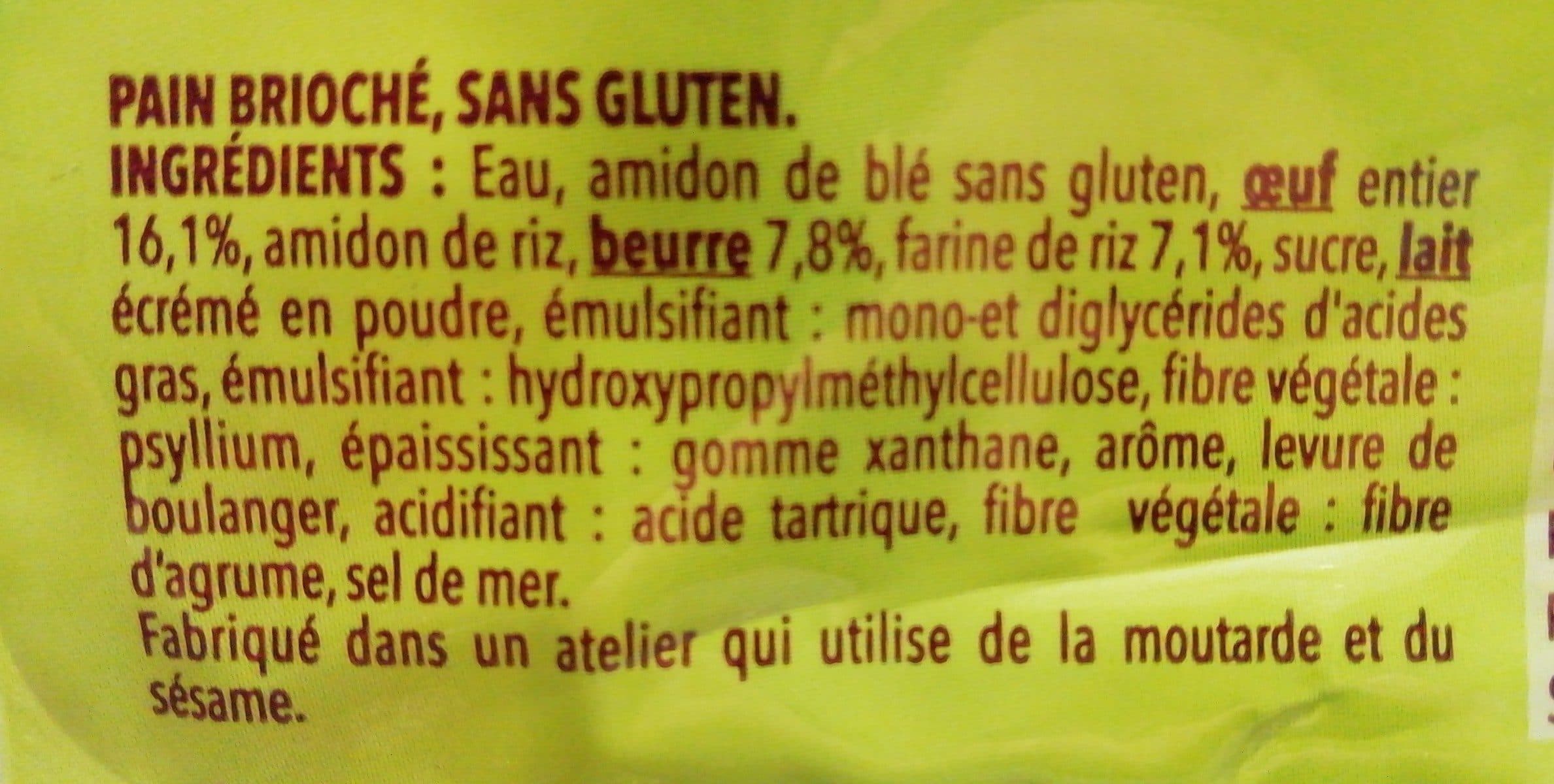Gerblé Pain brioché, sans gluten packshot