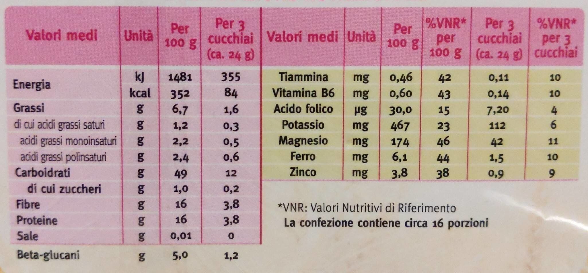Céréal Cereali crusca d'Avena packshot