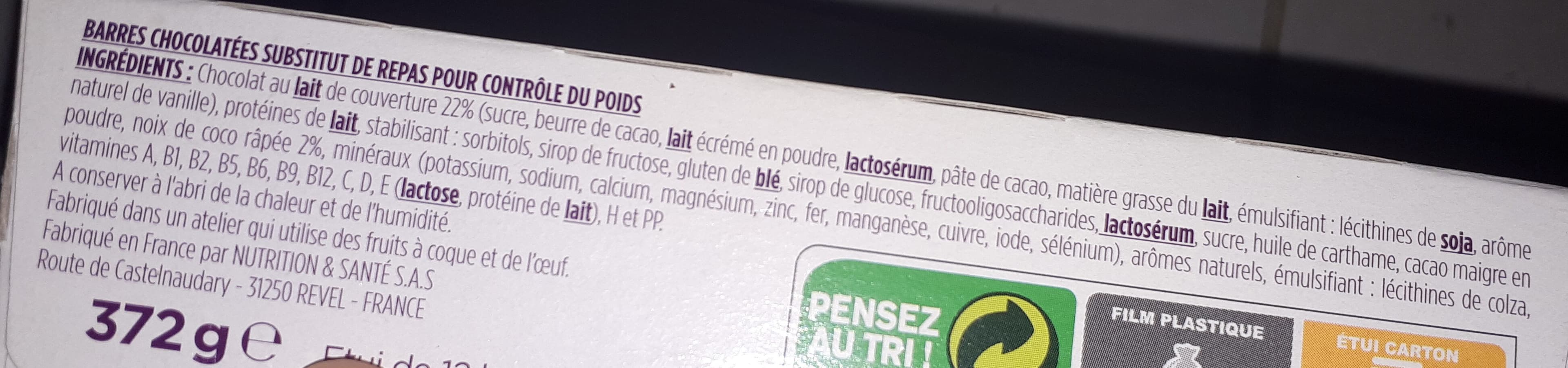 gerlinea Barre Chocolat saveur coco packshot