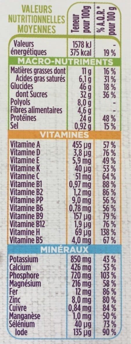 gerlinea Barre Chocolat saveur coco packshot