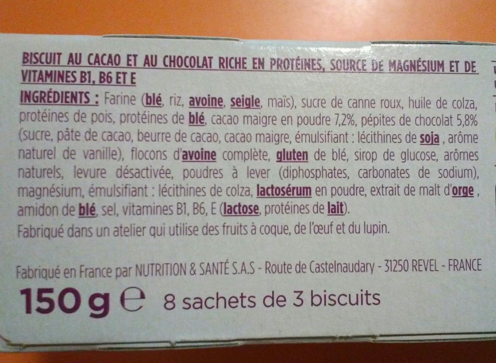 Gerlinéa Biscuit Chocolat cacao packshot