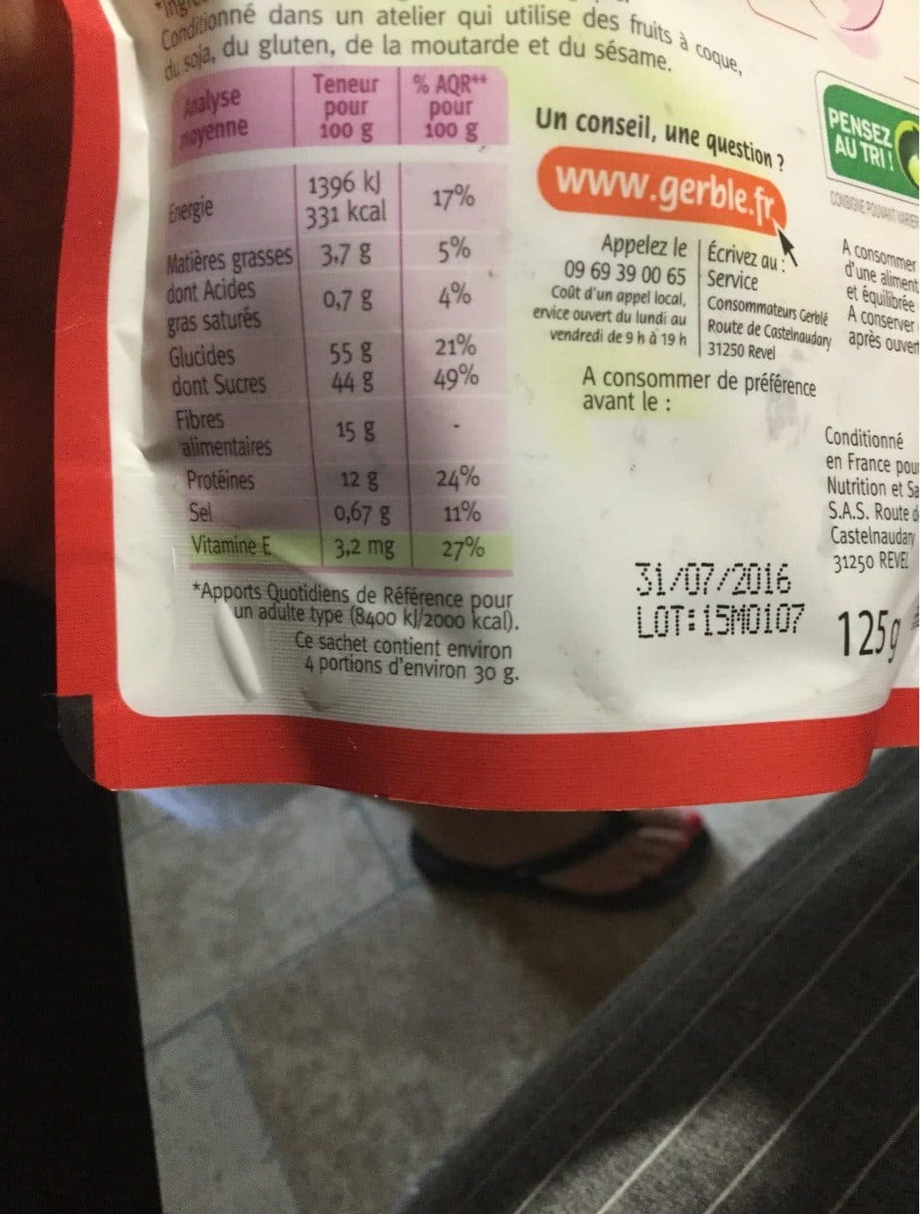 Gerblé 125G Goji Gerble packshot