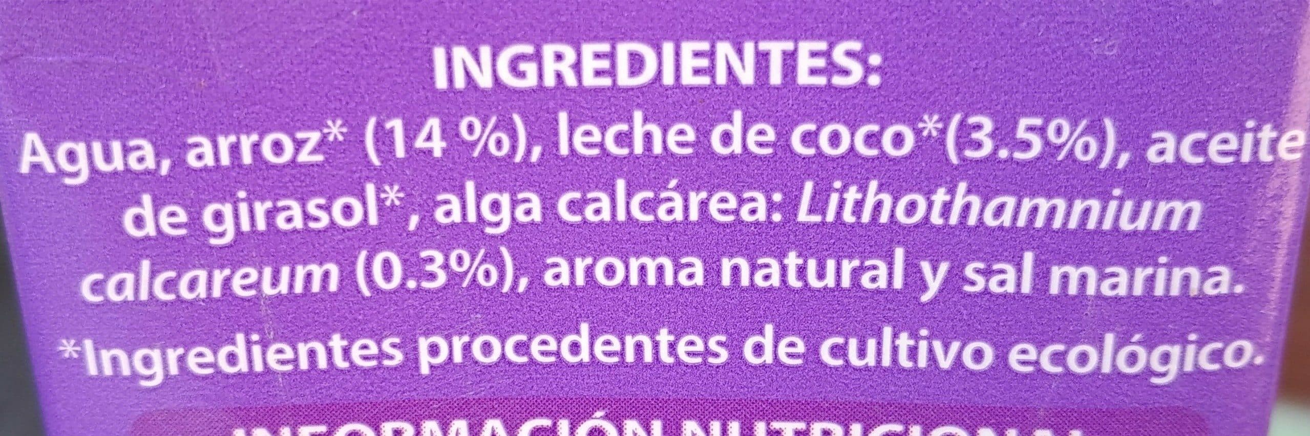 Gerblé Bebida Bio Arroz y Coco packshot