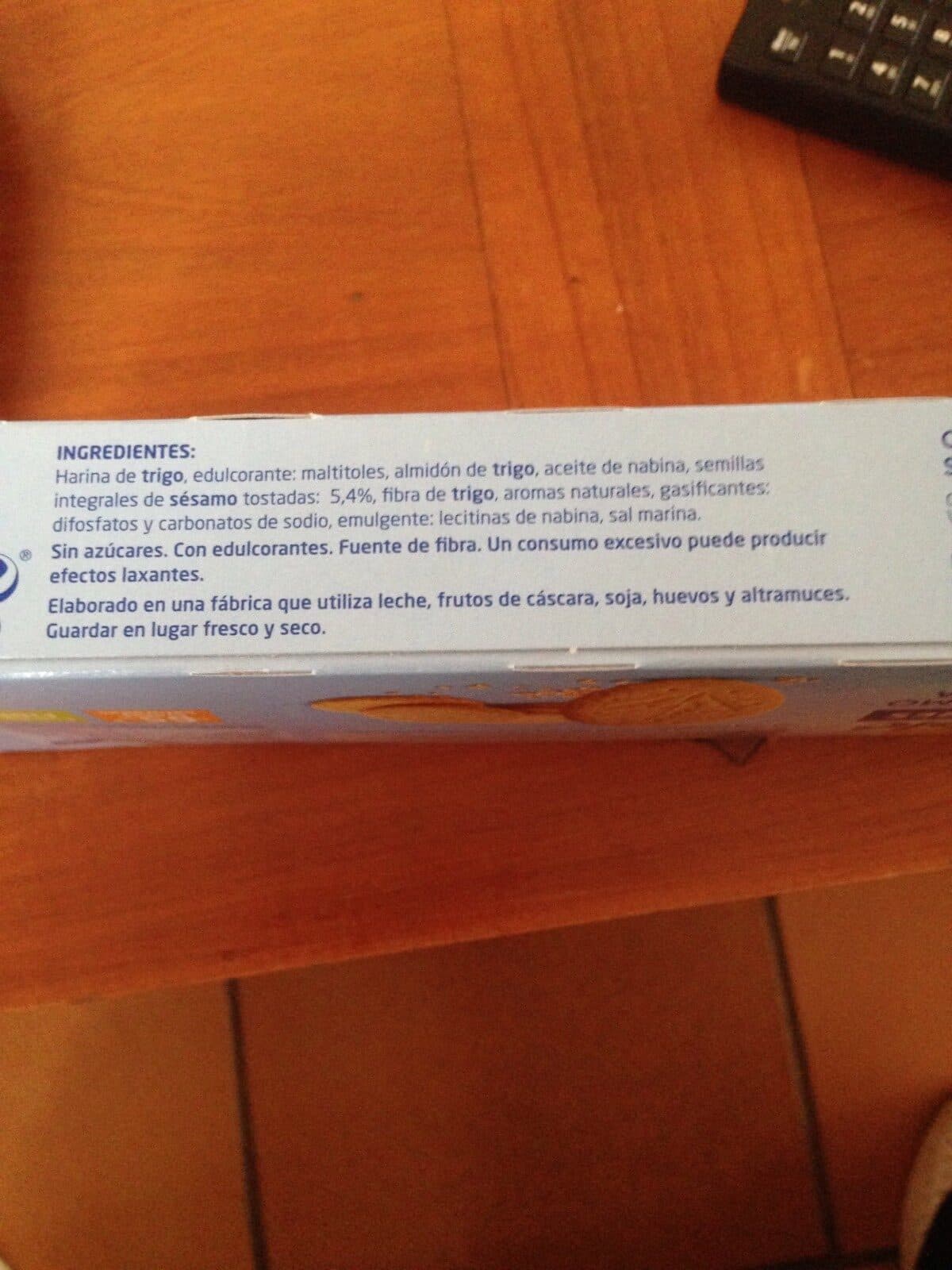 Gerblé Galletas sésamo sabor vainilla sin azúcares packshot