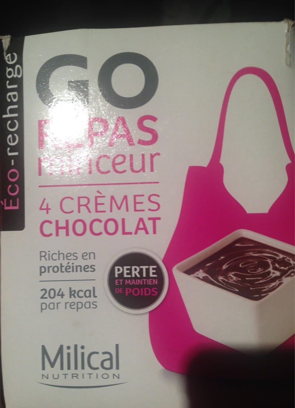 Milical Go Crème Chocolat 4 Sachets packshot
