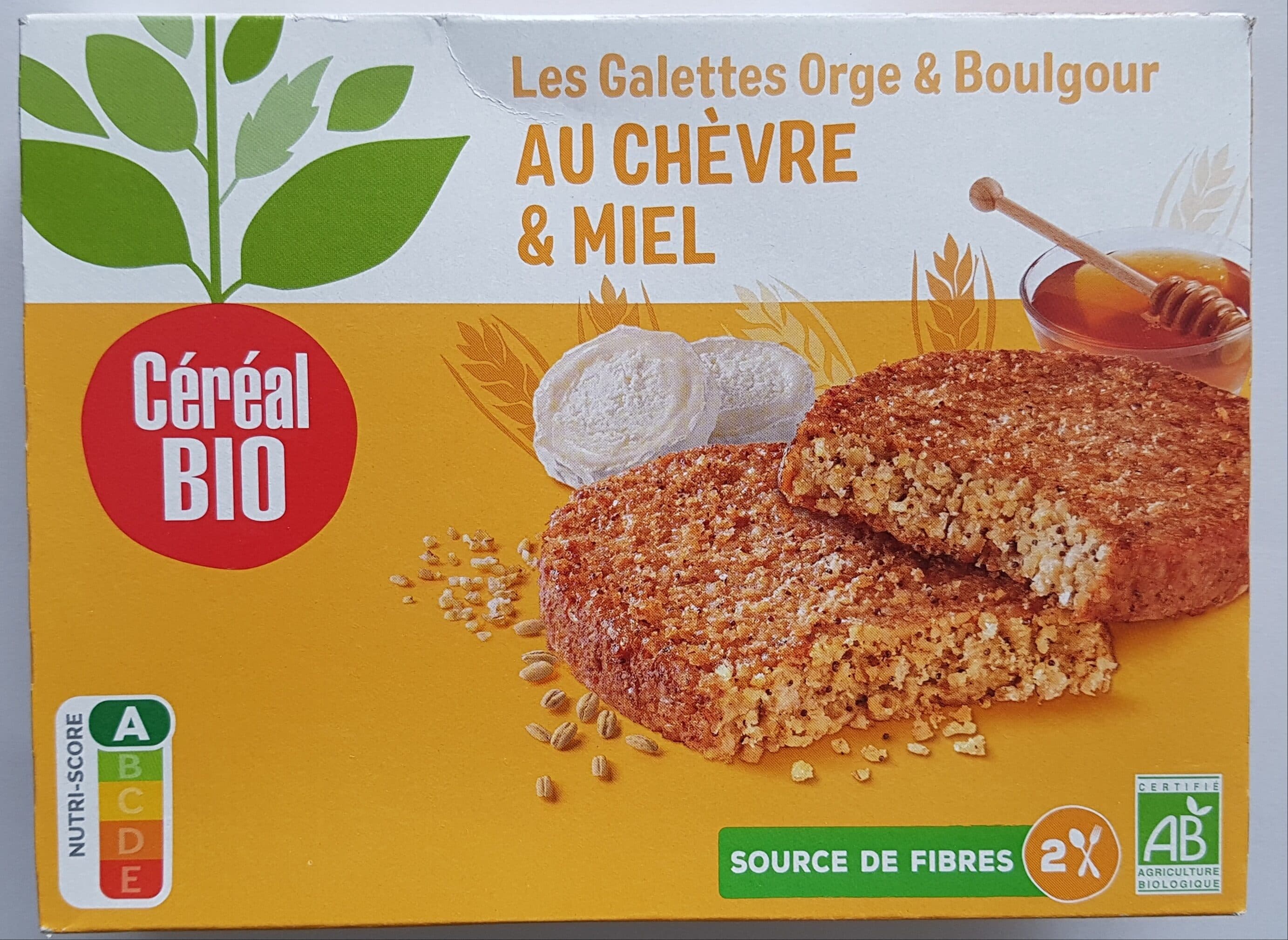 Céréal Bio Les galettes orge et boulgour au chèvre miel packshot