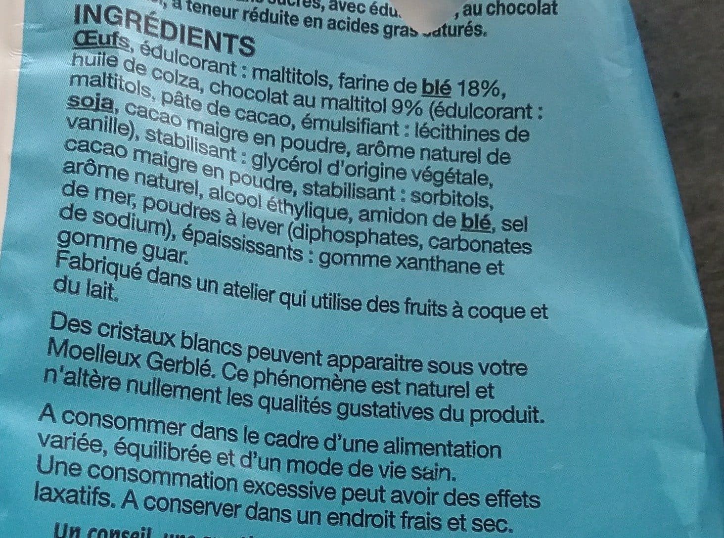 Gerblé Moelleux au chocolat packshot