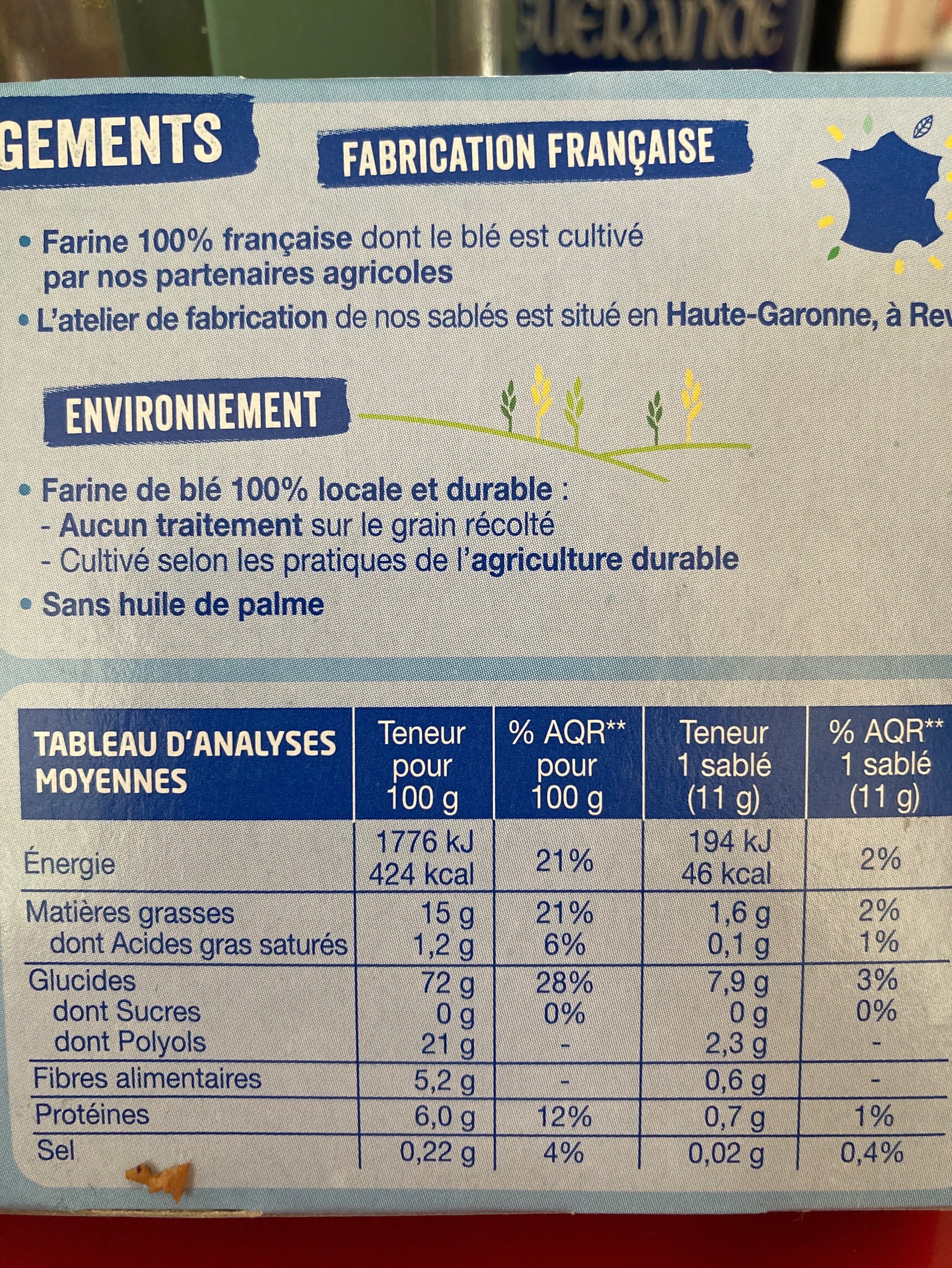 Gerblé Sablé Nature sans sucres packshot