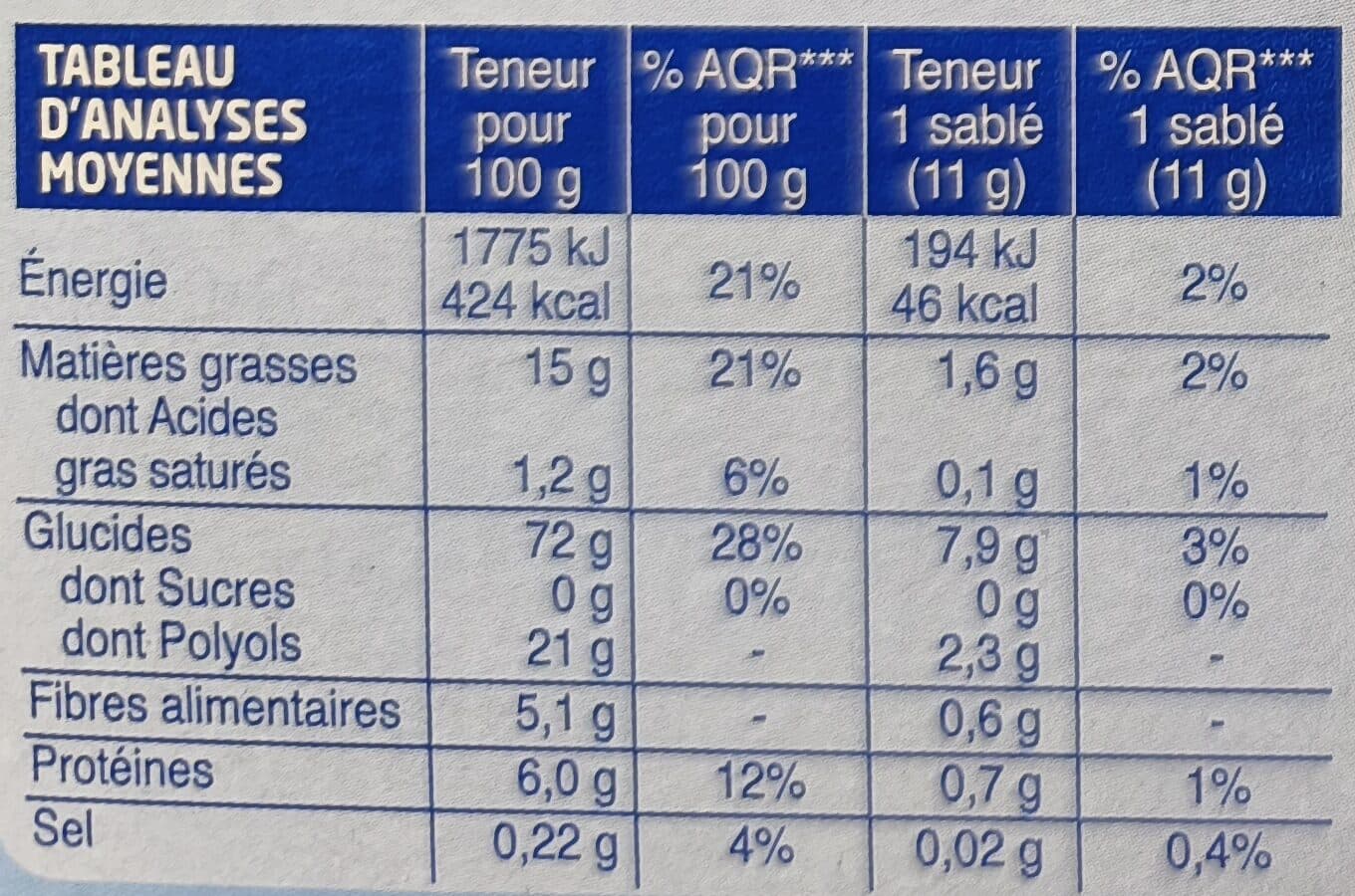 Gerblé Sablés sans sucres saveur citron yuzu packshot
