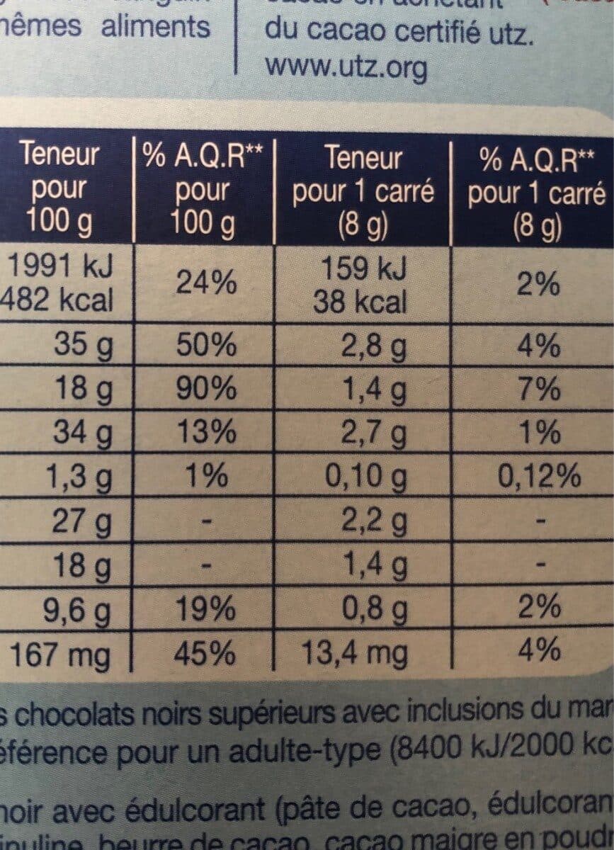 Gerblé Chocolat extra noir amande packshot