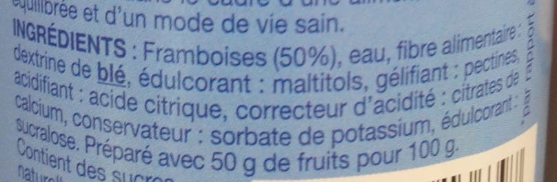 Gerblé Framboise Sans sucres ajoutés packshot