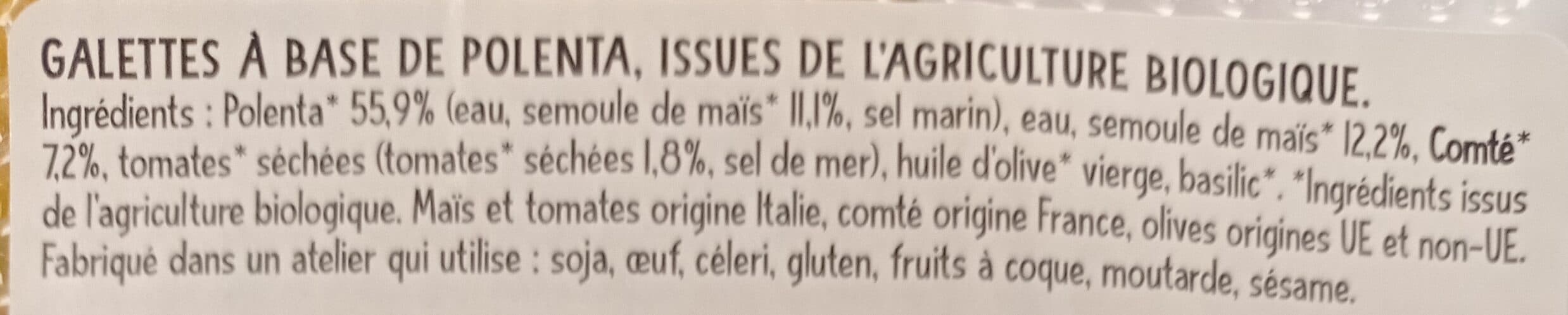 Cereal bio Galette polenta mediterraneenne packshot