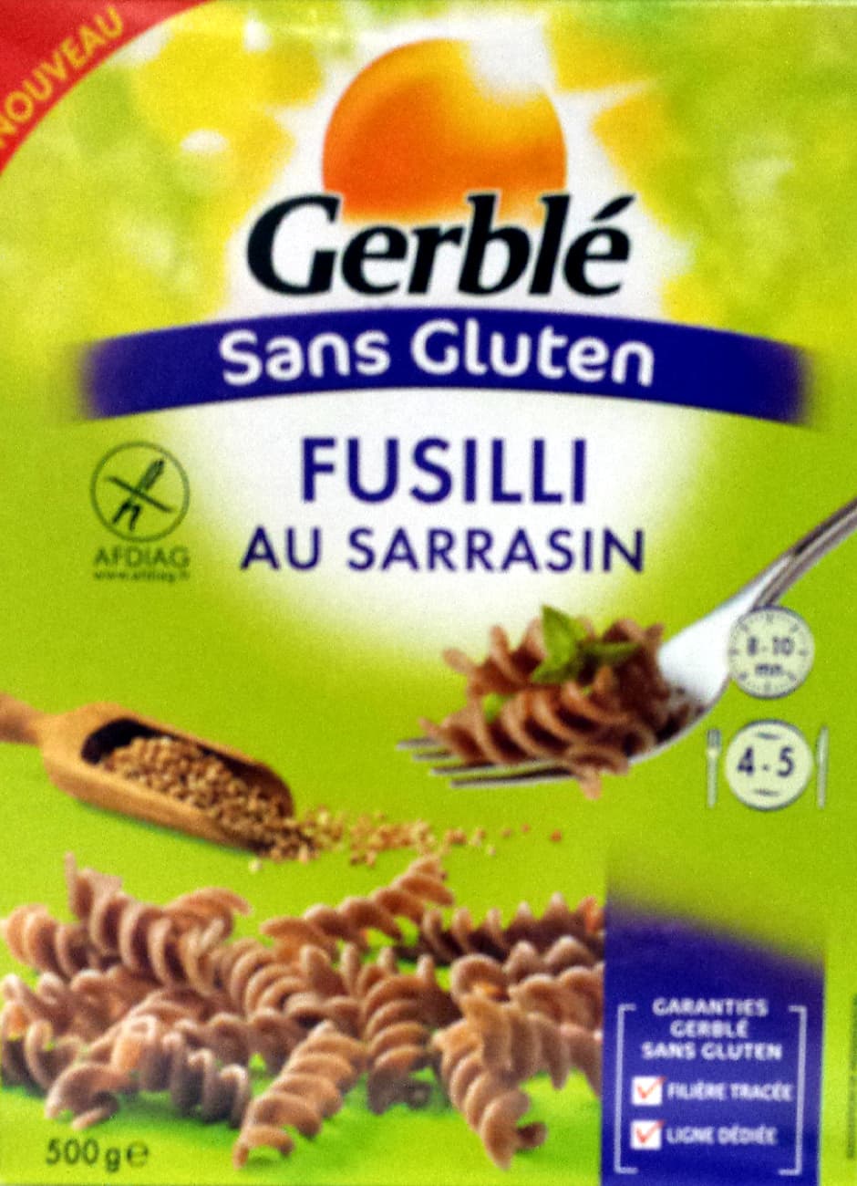 Gerblé Fusilli au Sarrasin (Sans Gluten) packshot
