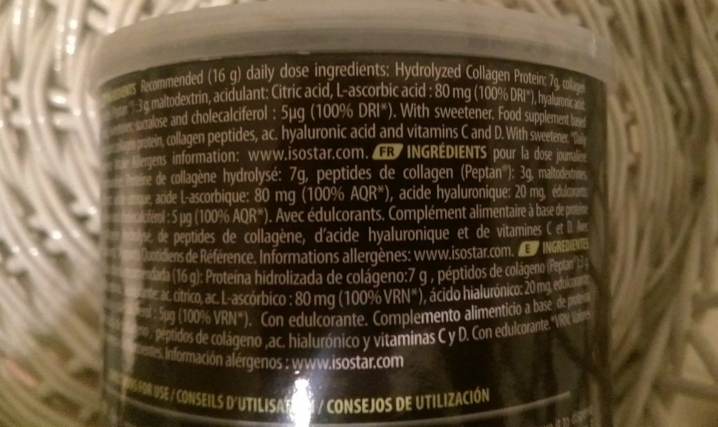 Isostar Collagène Isostar packshot
