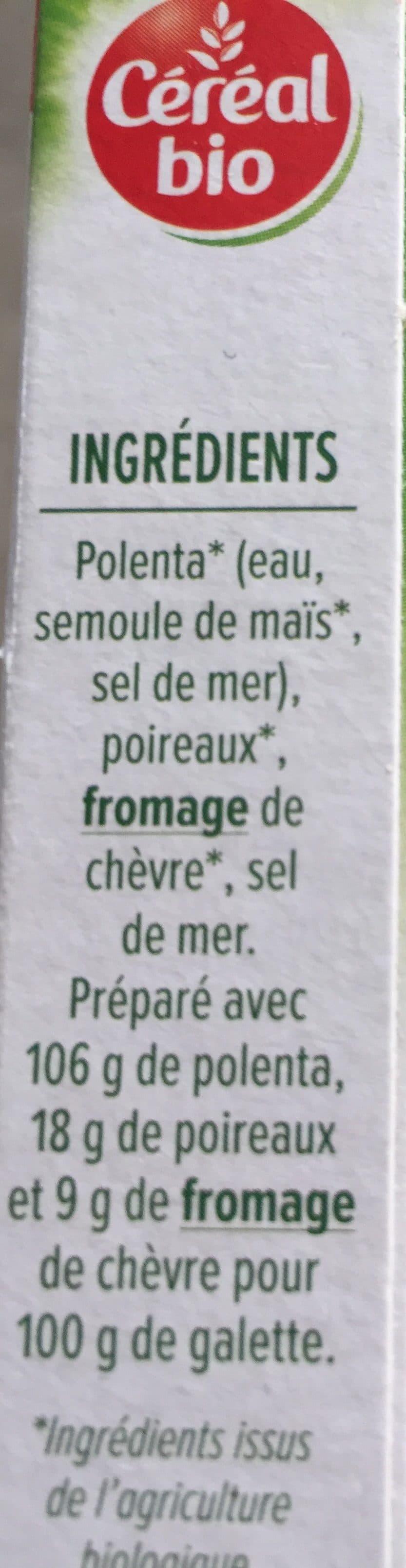 Cereal Bio Galettes polenta chèvre poireaux packshot