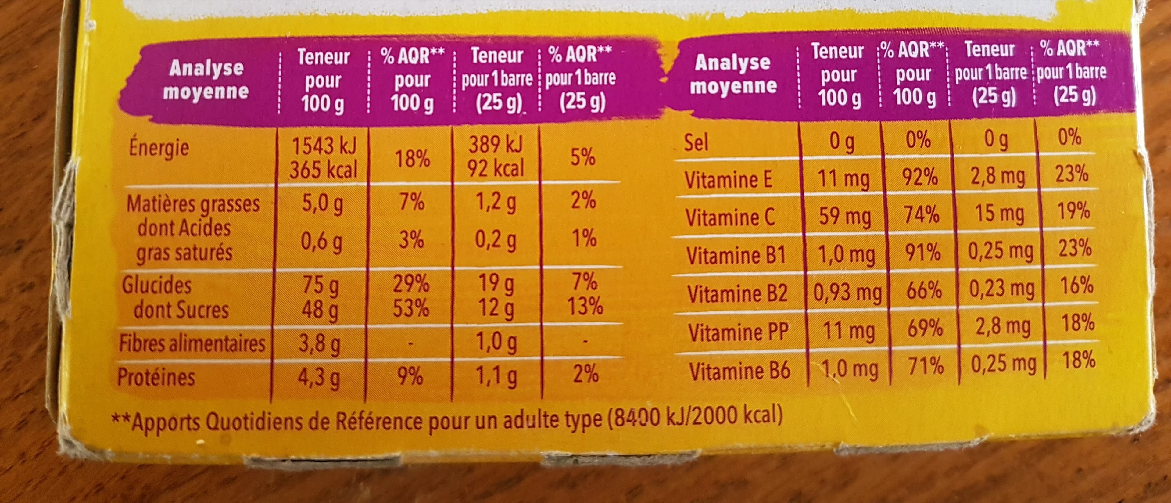 Gerblé Barres banane Gerblé Sport packshot