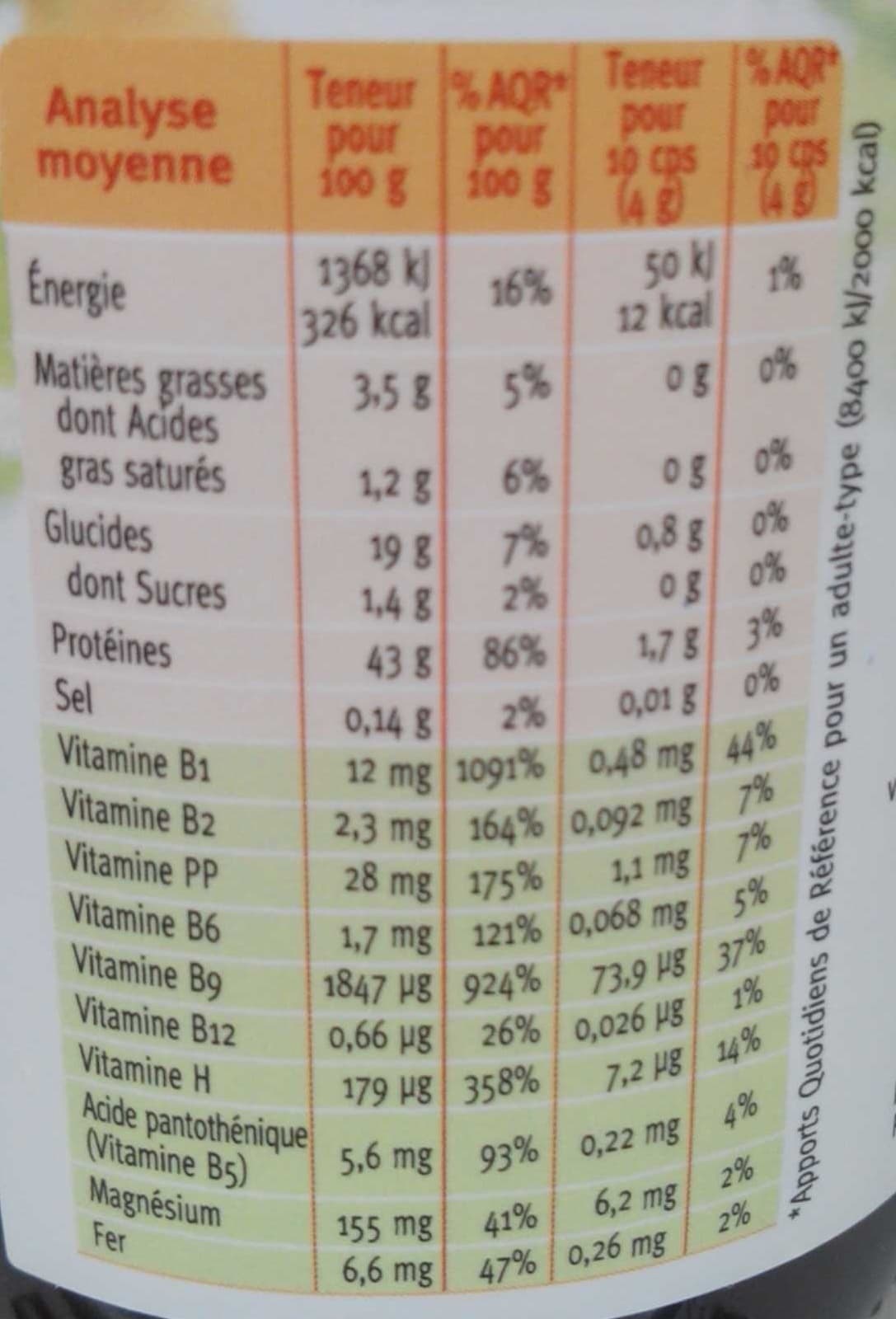 Gerblé Levure de bière packshot