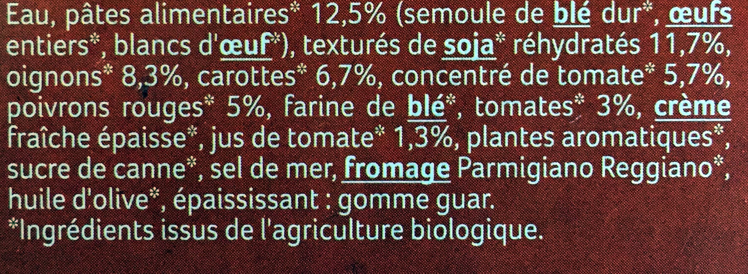 Céréal Bio Lasagnes fondantes soja et carottes packshot