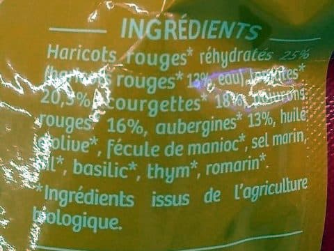 Céréal Bio Légumes Mijotés Provençale & Haricots Rouges packshot