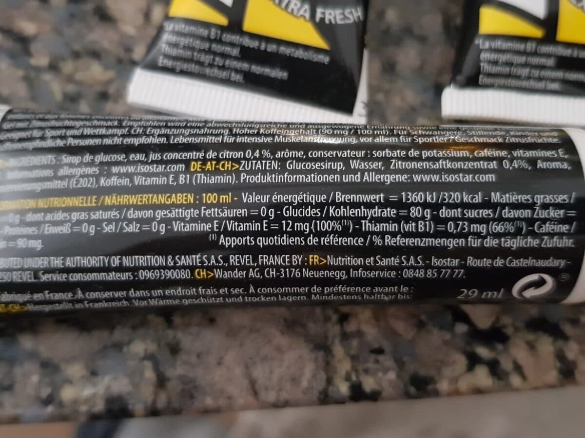 Isostar Isostar Energy Booster Citron FL 29 ML packshot