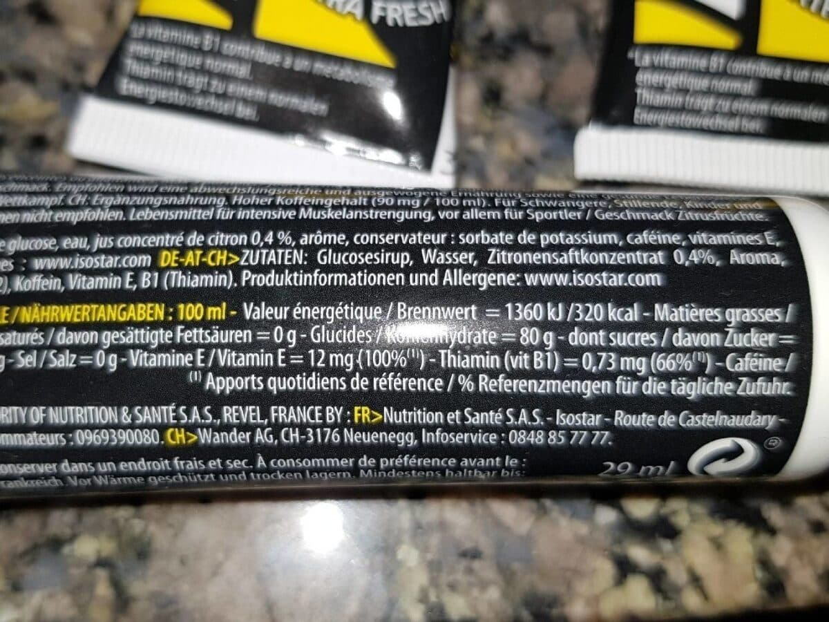 Isostar Isostar Energy Booster Citron FL 29 ML packshot