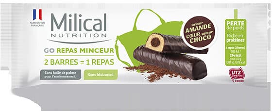 Milical Barre Minceur Saveur Chocolat packshot