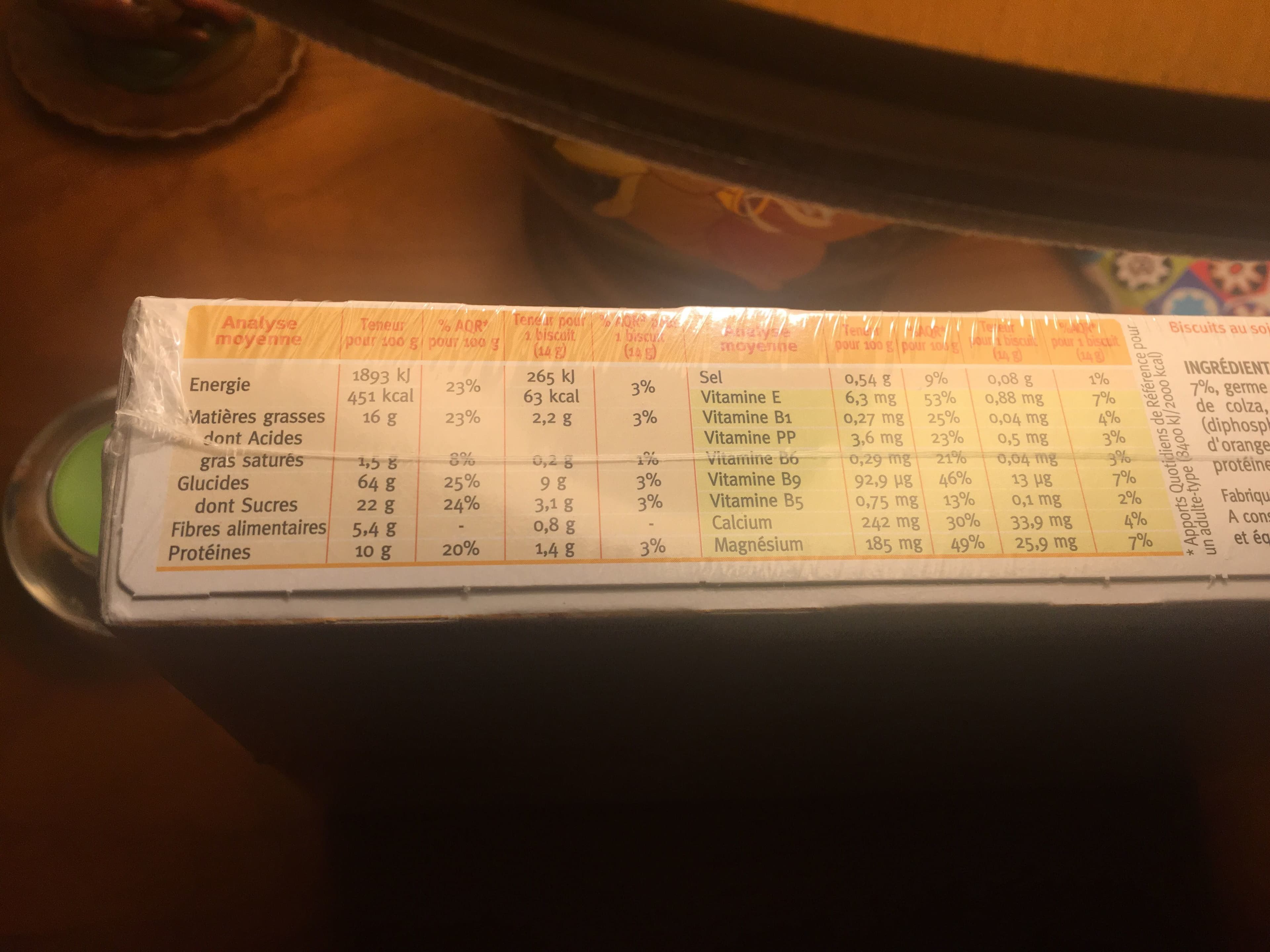 Gerblé Biscuit Soja Orange packshot