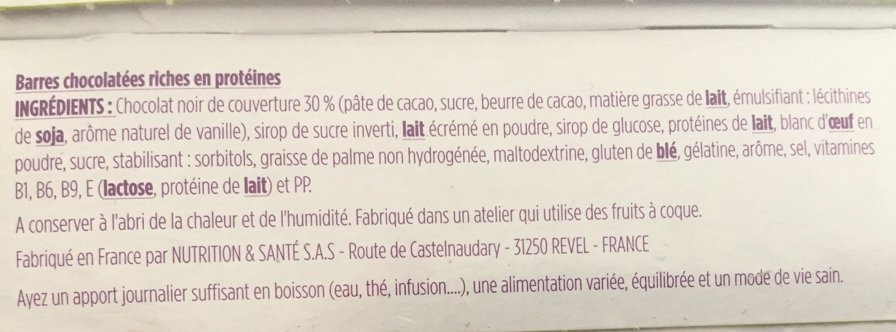 Gerlinéa Gerlinéa Ma Pause Barres saveur chocolat noir et blanc packshot