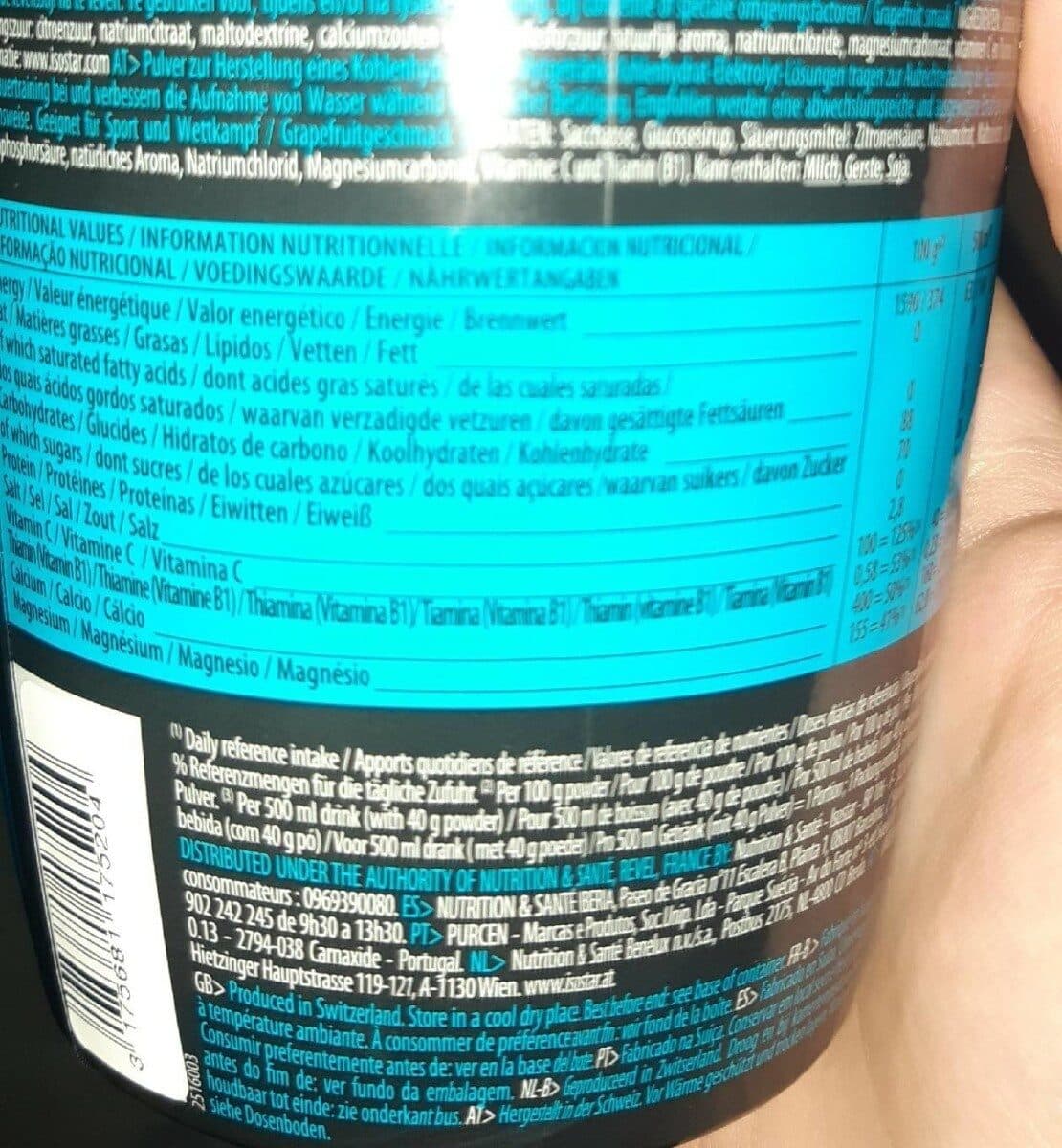 Isostar Sport drink fresh flavour packshot