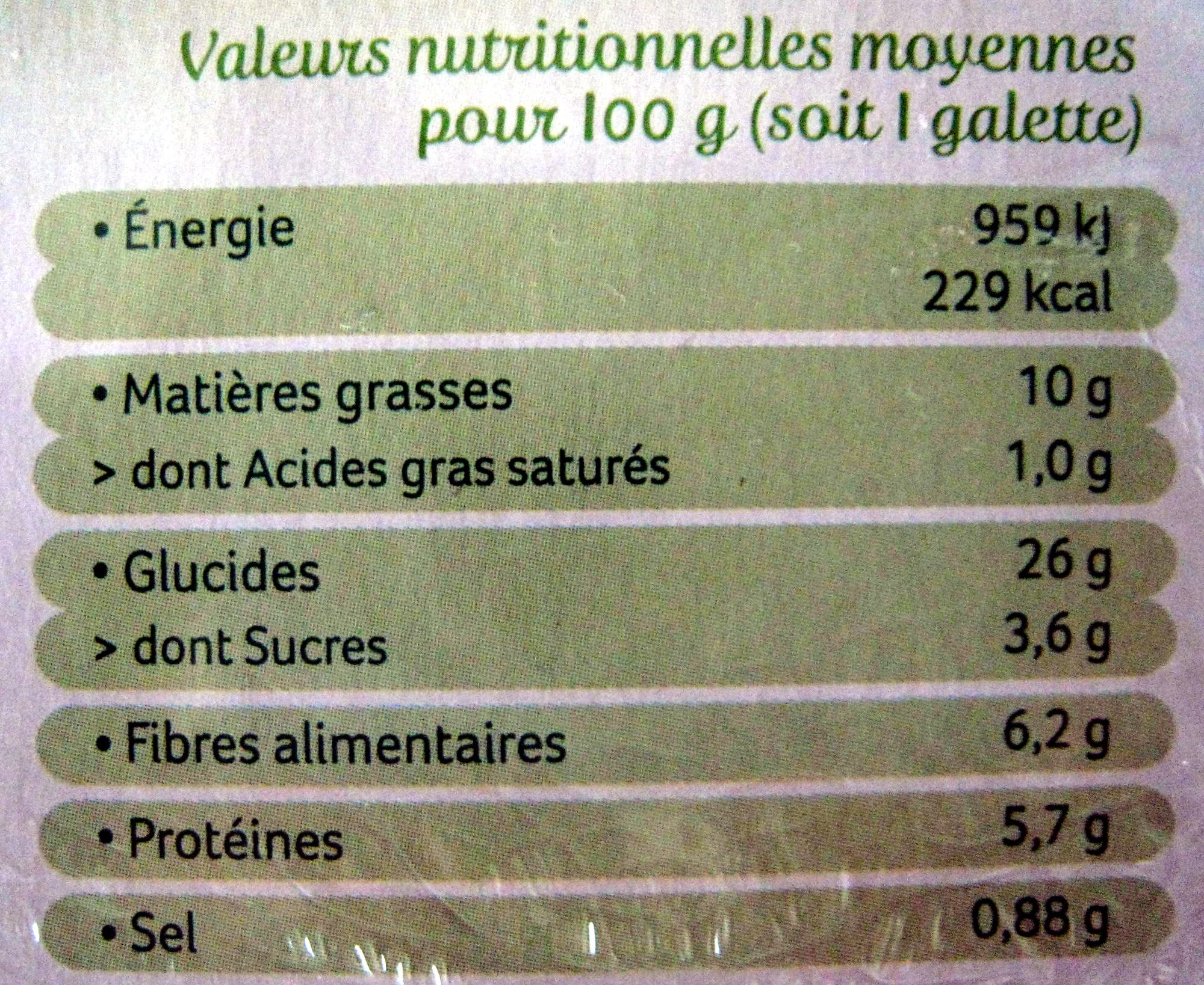 Céréal Bio Galettes Epeautre & Boulghour aux petits légumes packshot