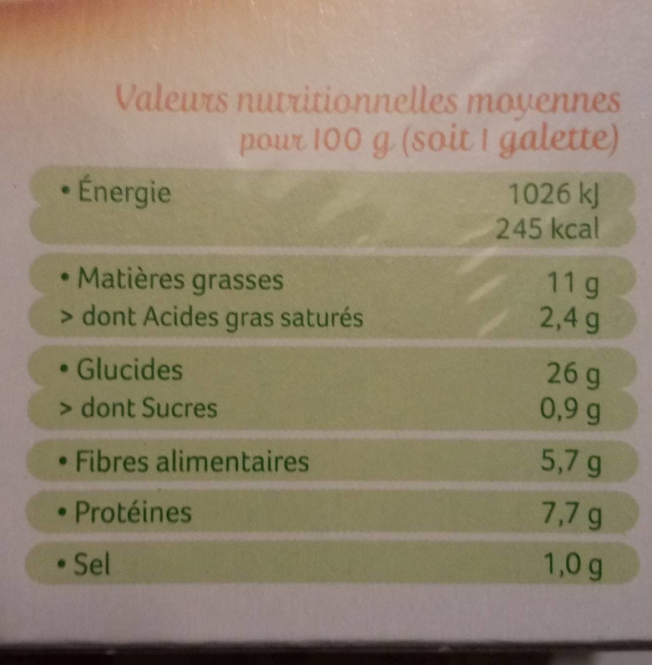 Céréal BIO Galettes Sarrasin & Boulghour a l'Emmental packshot