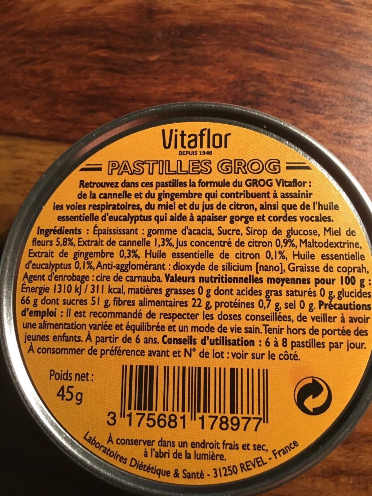 Vitaflor Pastilles à base de miel packshot