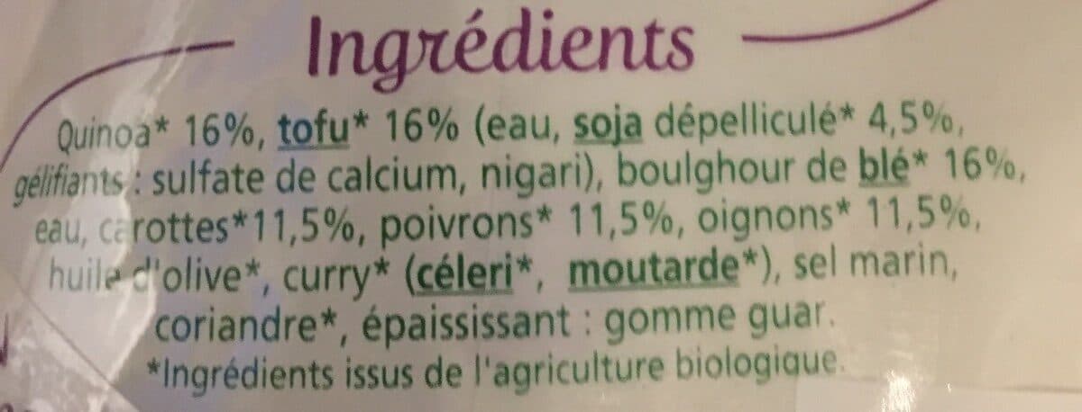 Cereal bio Quinoa et boulghour à l'indienne packshot