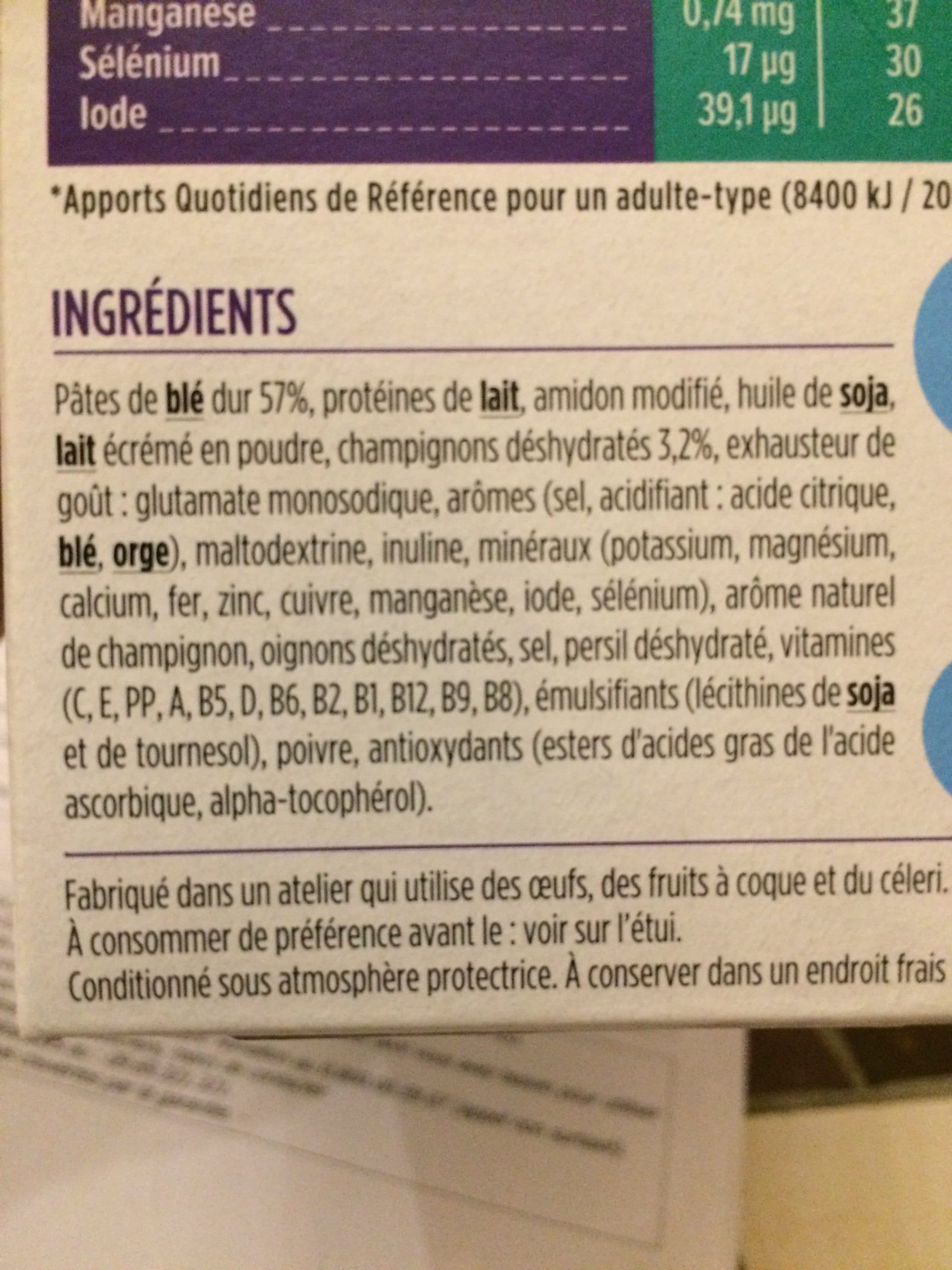 Milical Milical LCD - Pâtes Aux Champignons packshot