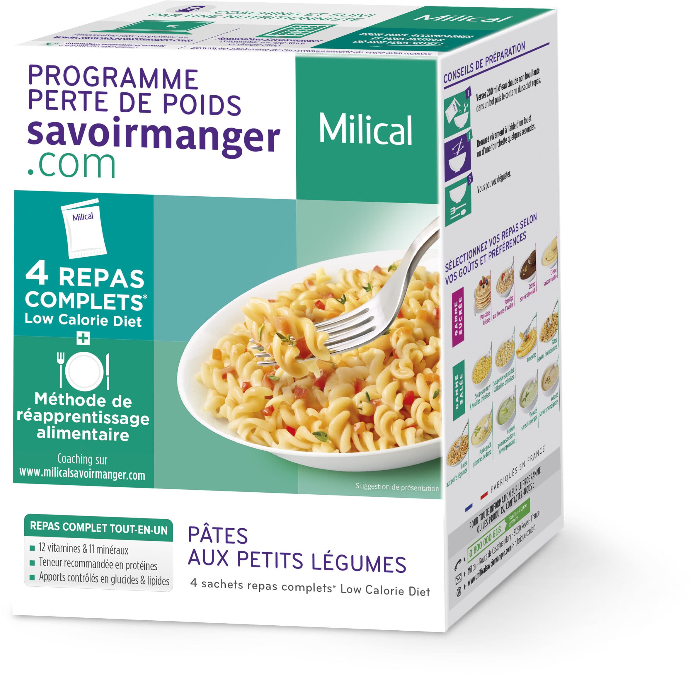 Milical Pâtes aux Petits Légumes packshot