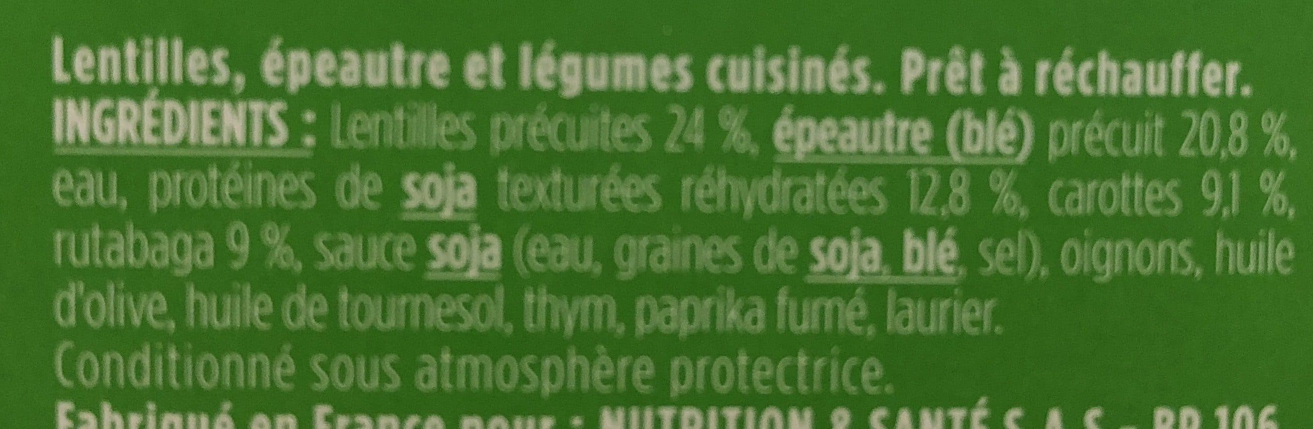 Gerlinéa Lentilles épeautre petit sale vegetal packshot