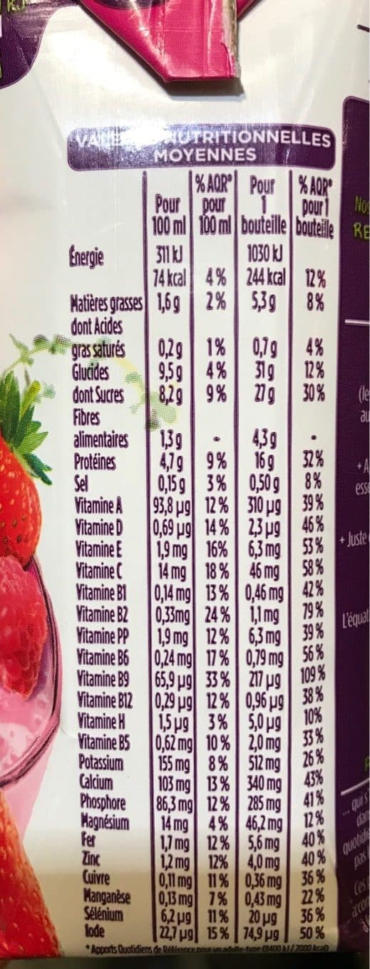 Gerlinéa Repas à boire minceur saveur fruits rouges GERLINEA packshot