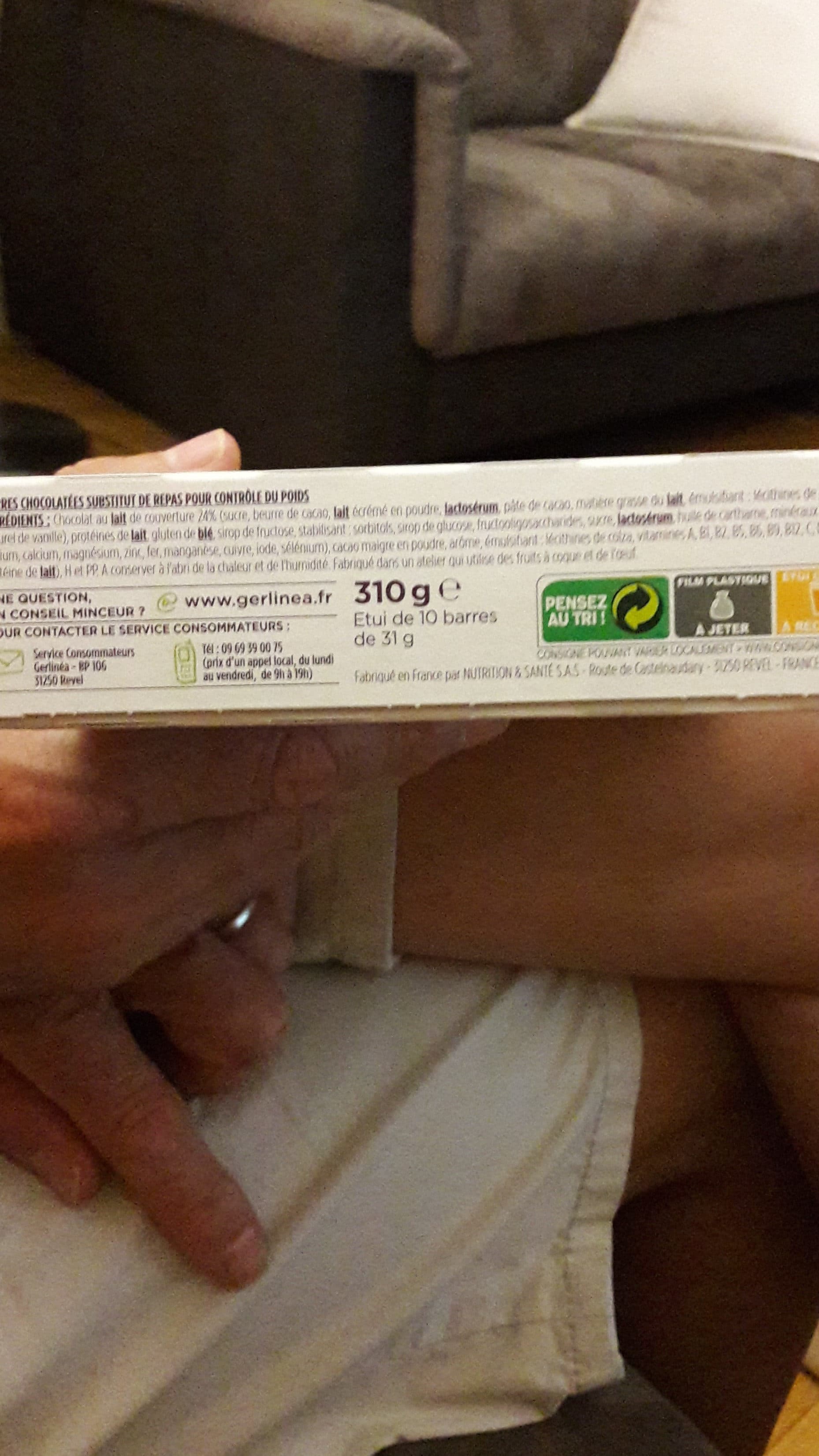 Gerlinéa Barres repas Gerlinea Caramel x10 packshot