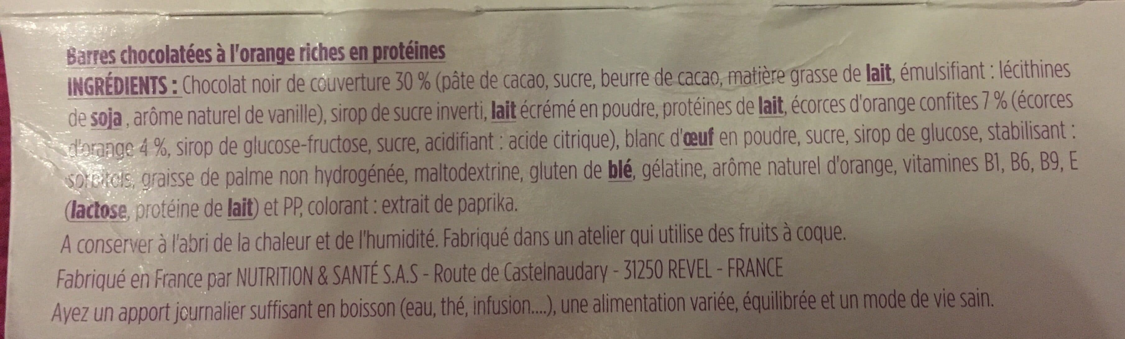 Gerlinéa Barre Chocolat orange packshot