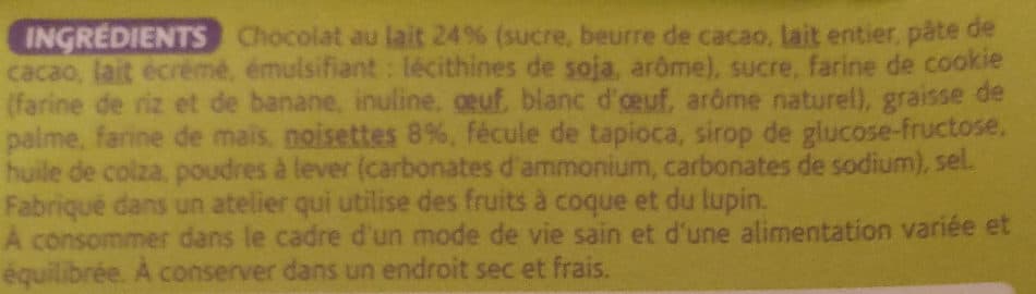 Gerblé Cookies choco noisettes packshot