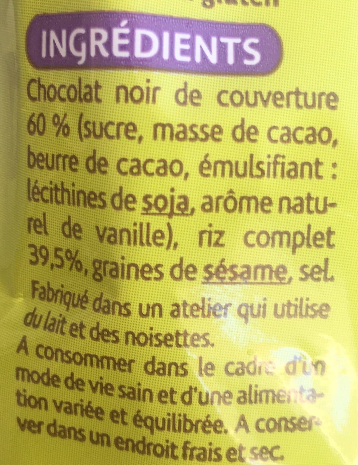 Gerblé Sans Gluten Galettes de riz soufflé au chocolat no packshot